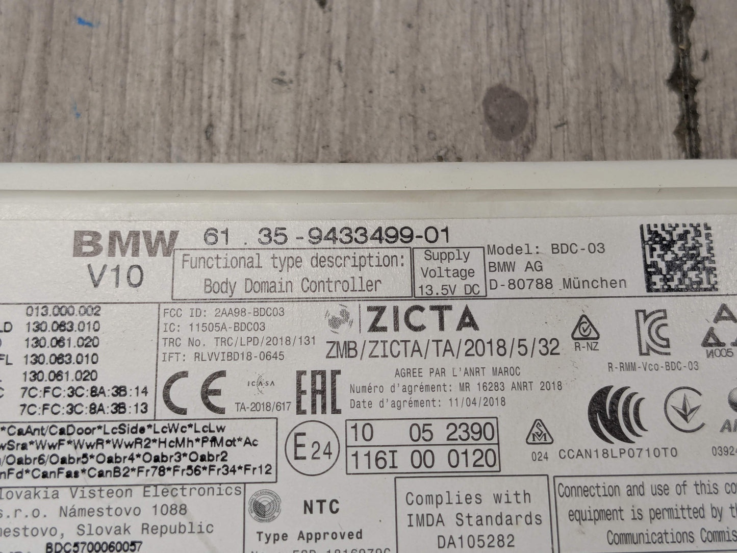 OEM BMW G01 G12 G20 G26 G30 F90 F97 BDC Body Domain Control Control Module Unit