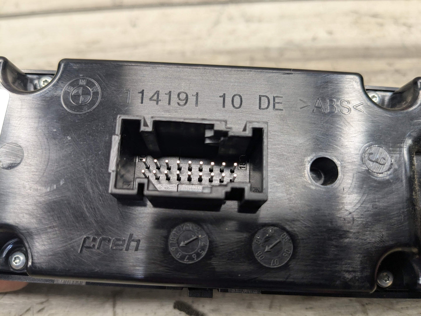 07-14 OEM BMW E70 E71 X5 X6 Rear AC Tempertaure Heater Climate Control Switch