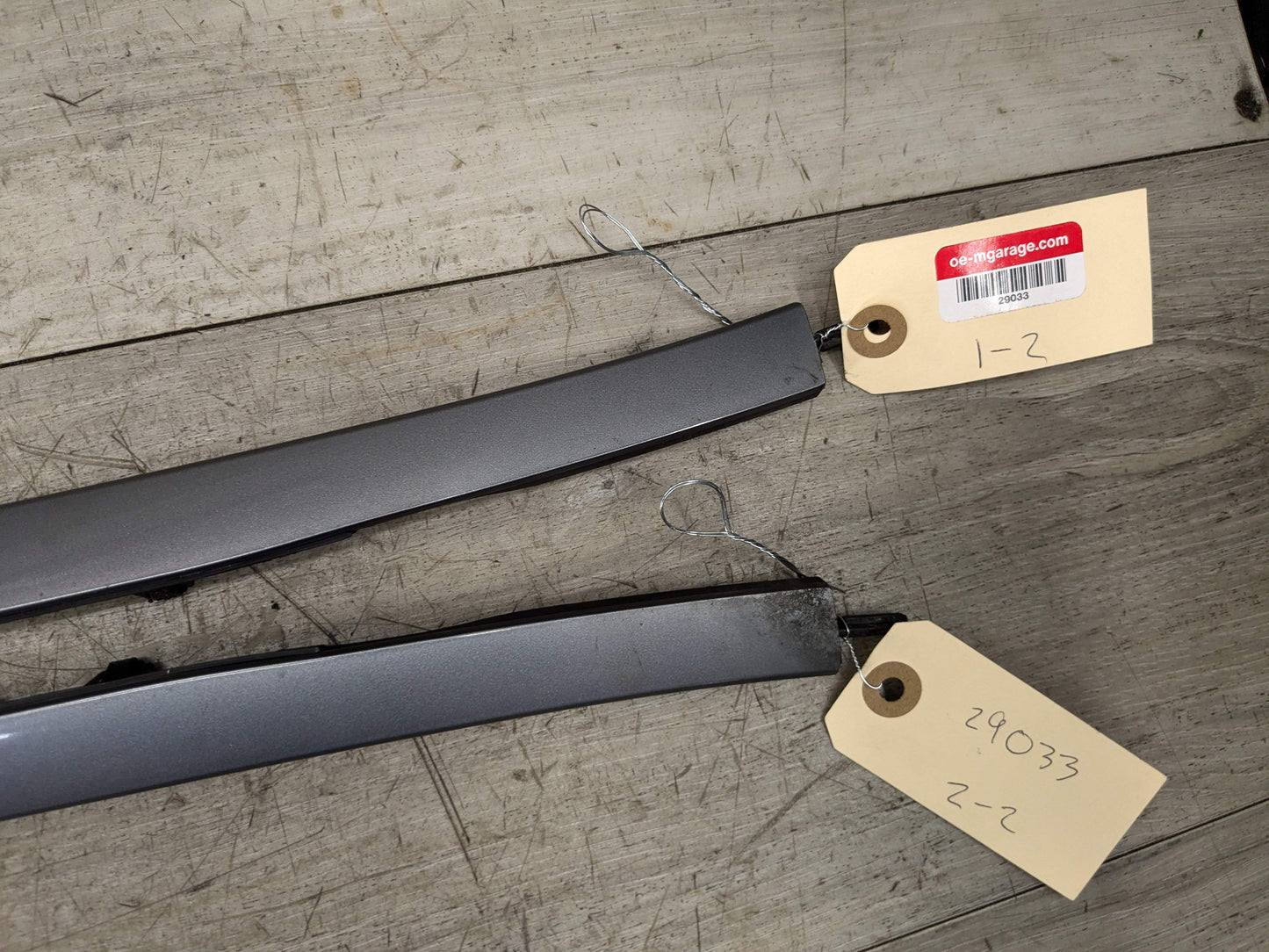 14-19 OEM BMW F15 F16 X5 X6 Front Left Right Windshield Side Drip Molding PAIR