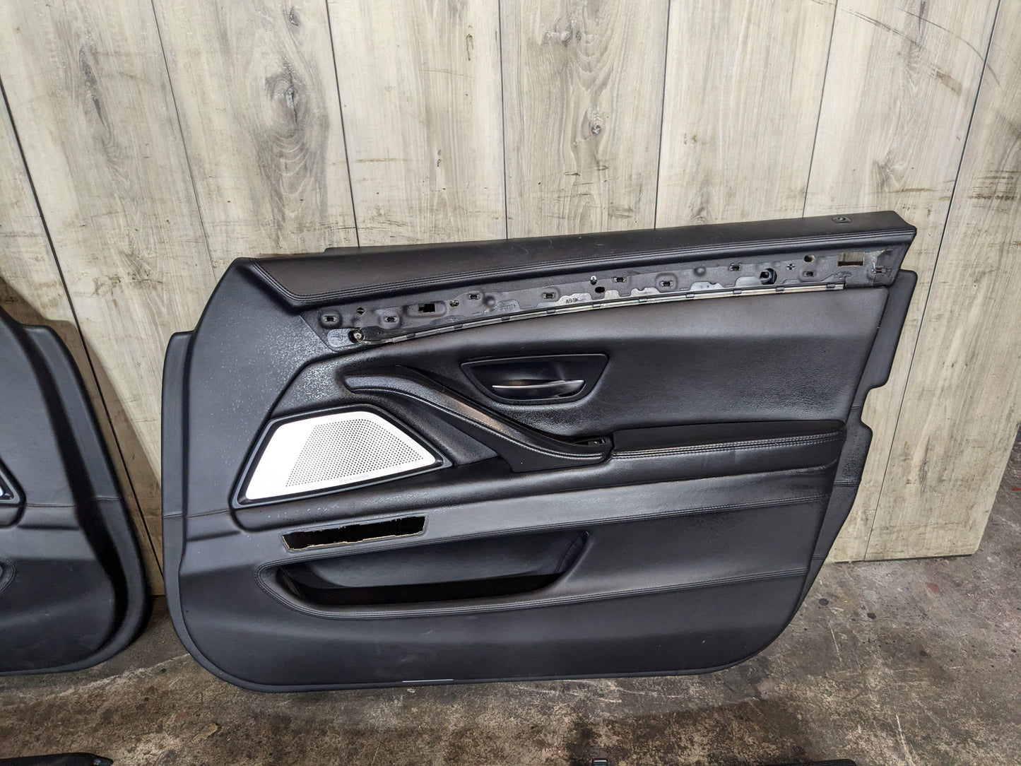 OEM BMW F10 M5 Front Rear Left Right Interior Door Panel Card Panel LEATHER
