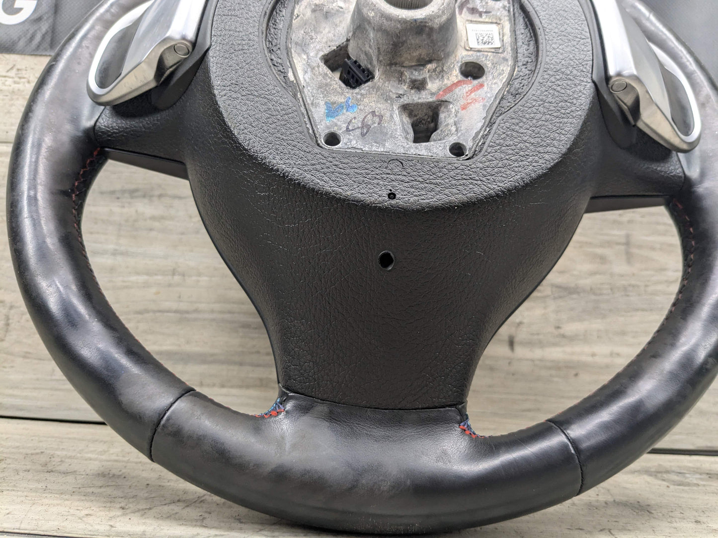 *10-14 OEM BMW F10 F13 F02 SPORT M Steering Wheel Black LEATHER Shifters HEATED