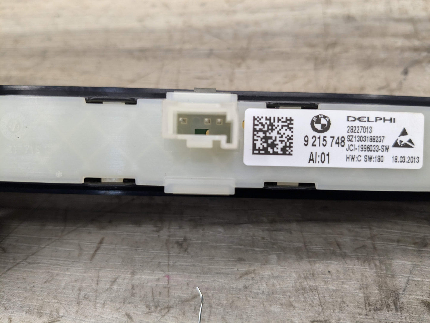 OEM BMW F02 750 Front Right Passenger Side Seat Memory Control Switch Unit