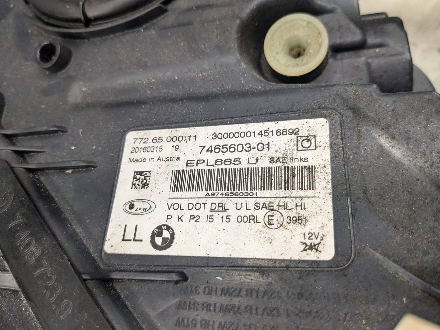 *FOR PARTS* 16-19 OEM BMW G11 G12 740 750 Left Driver Side Adaptive LED Headlight