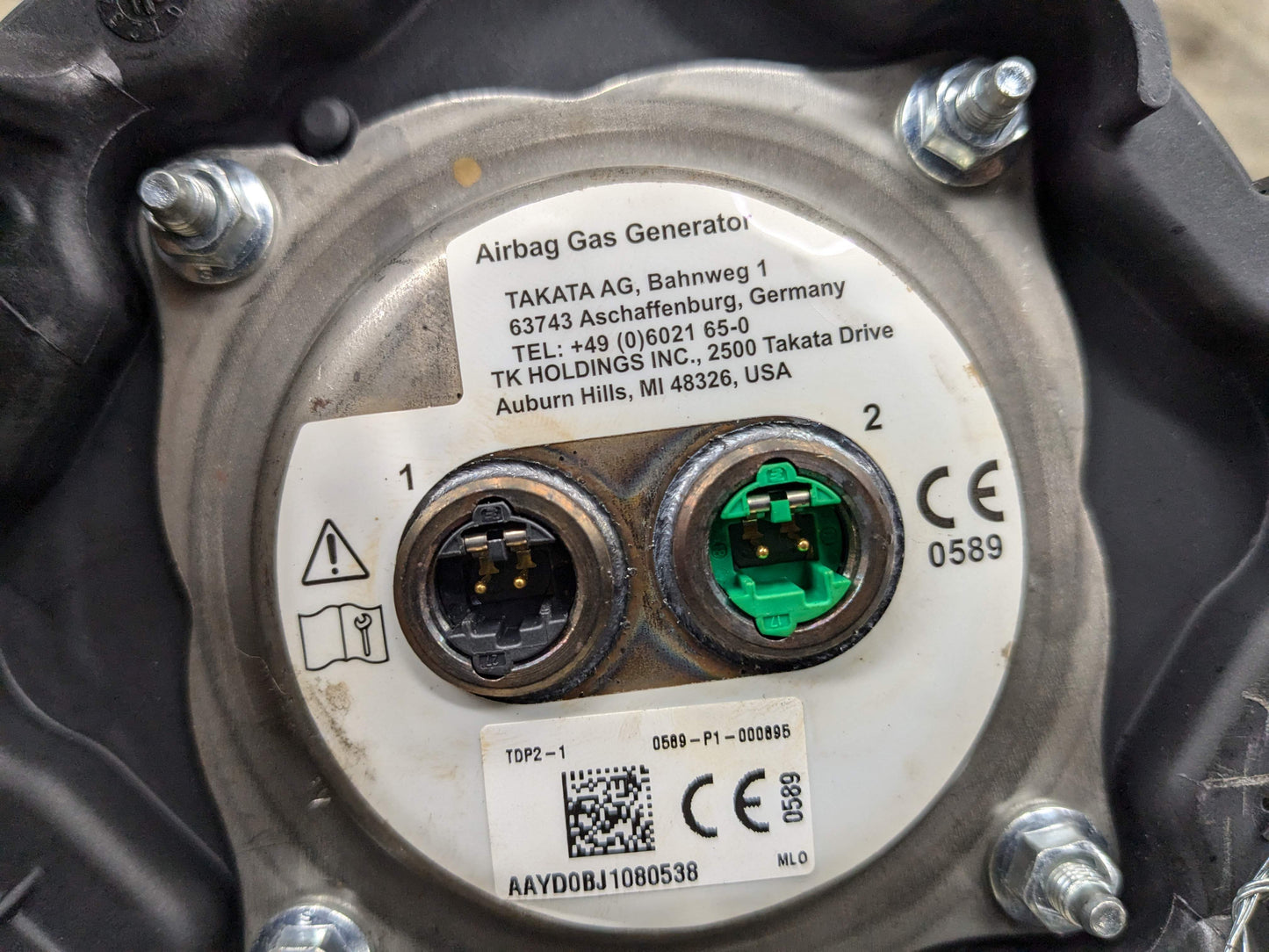 OEM BMW E82 E90 E92 E93 Front Driver SPORT Steering Wheel Airbag Air Bag