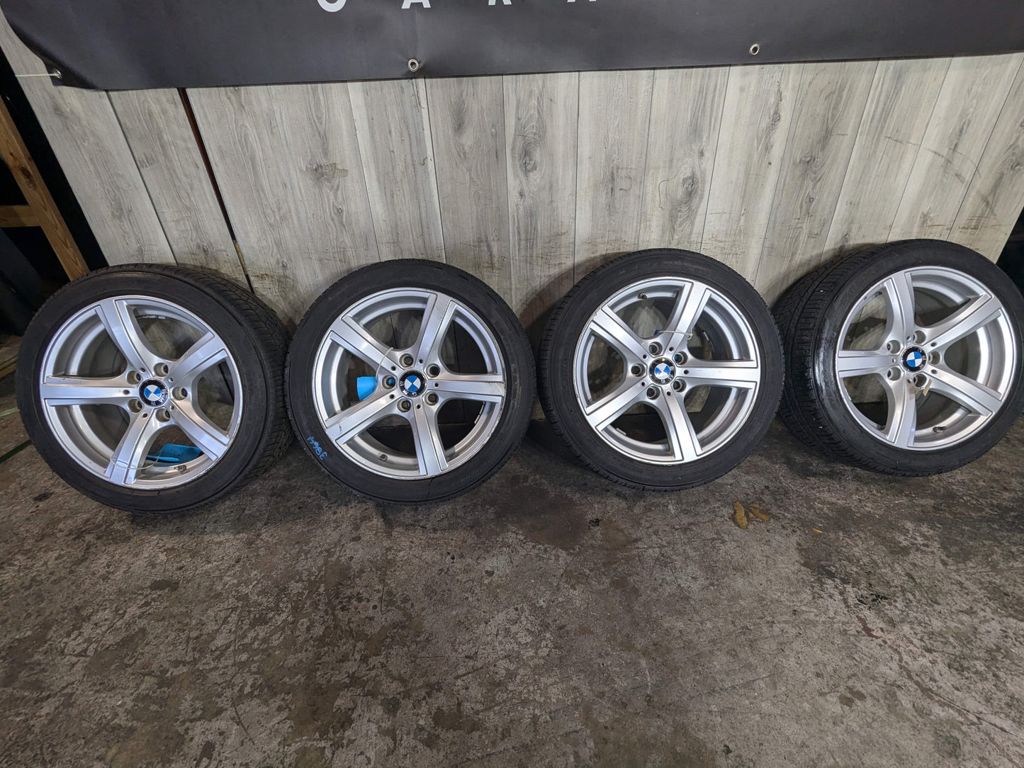 CURB RASH* OEM BMW E89 Z4 Wheels Rims Silver 17x8 ET:29 Star Spoke Style 290 SET