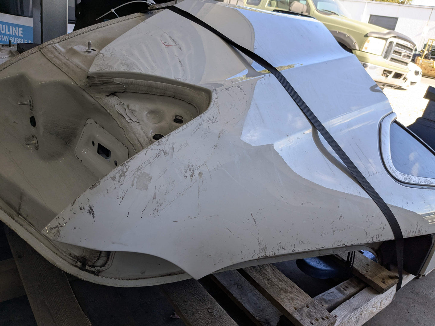 15-19 OEM BMW F16 F86 X6 X6M Rear Left Driver Side Quarter Panel Frame Body Cut