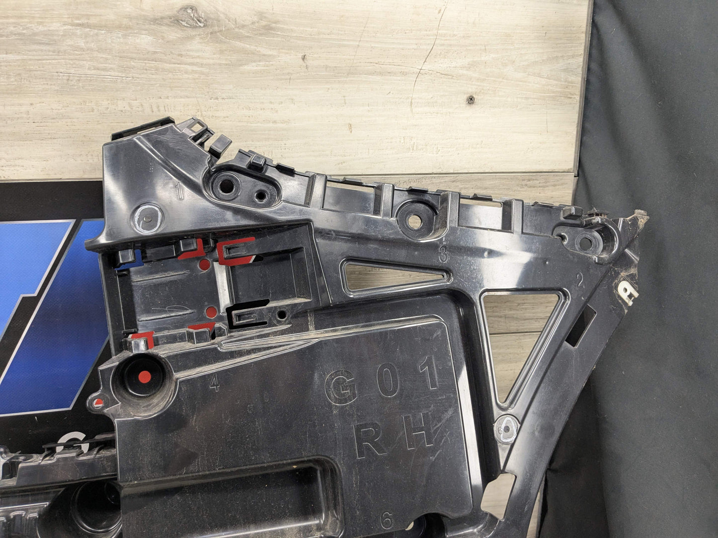 18-23 BMW G01 F97 X3 Rear Bumper Right Passenger Side Bracket Mount Supports
