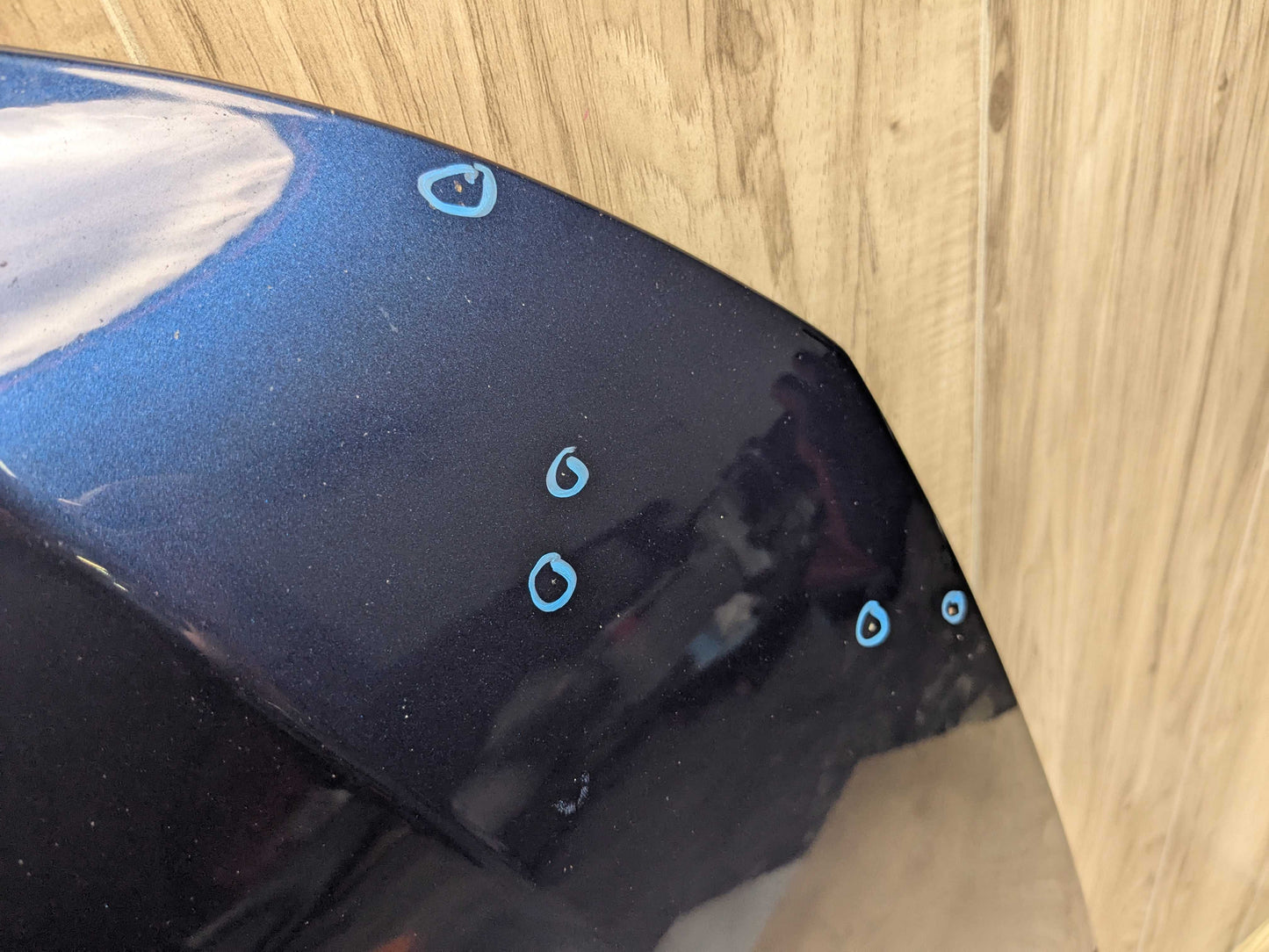 *09-11 OEM BMW E90 E91 328 335 LCI Sedan Hood Bonnet Panel Blue A76