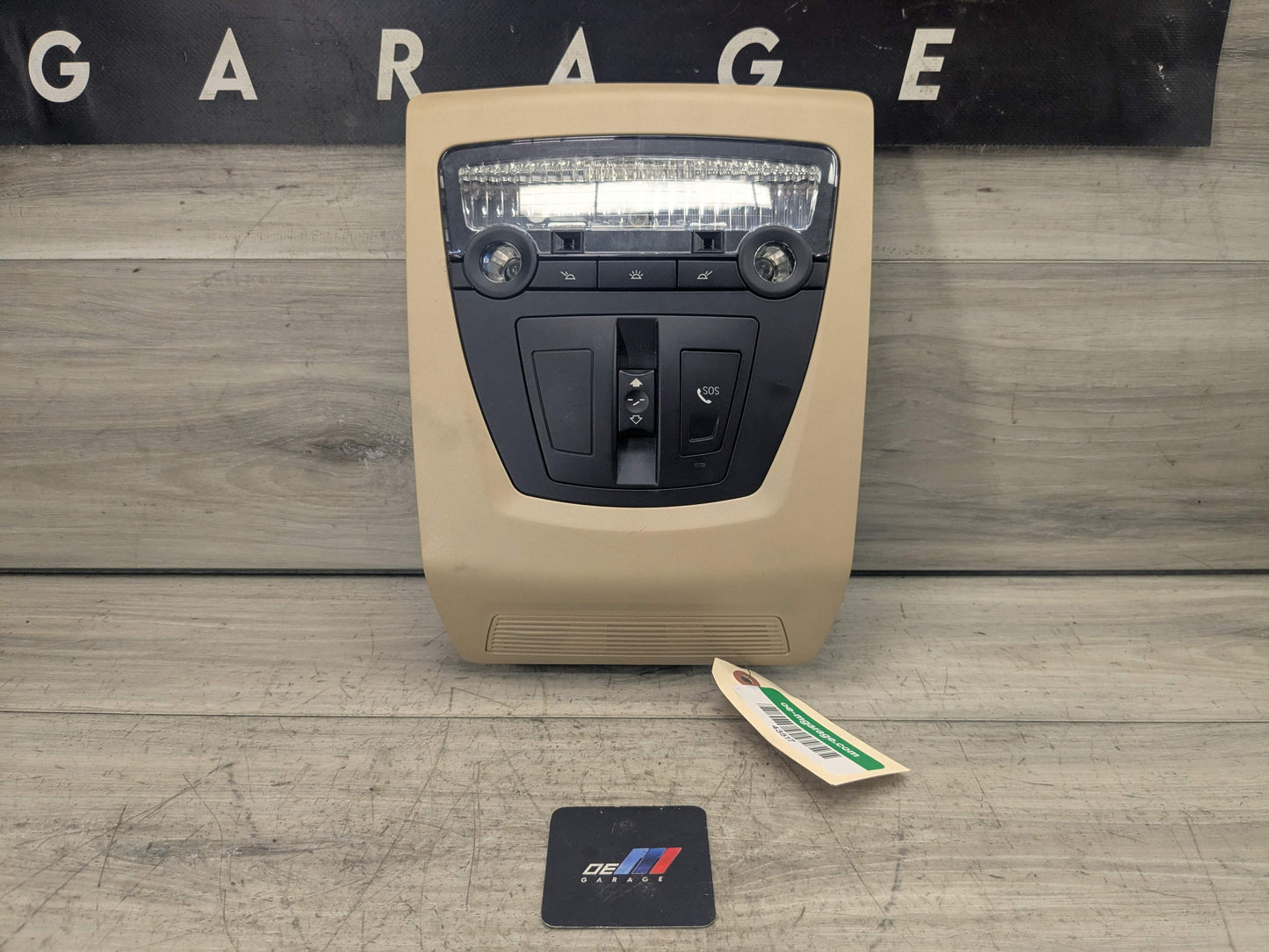 OEM BMW F02* F10* F25 F26 X3 Roof Console Dome Light Sunroof Switch Beige