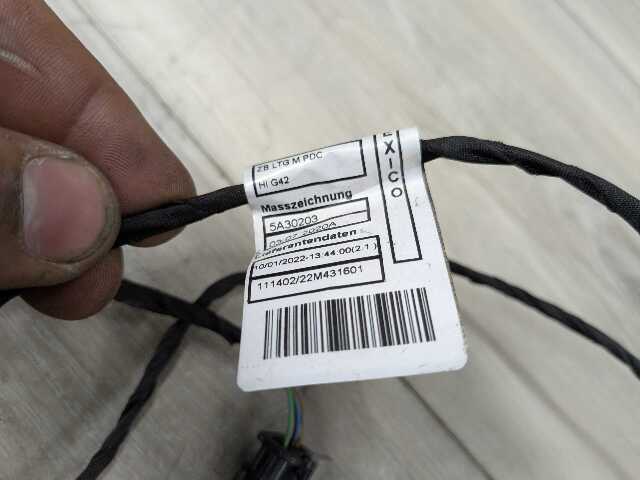 19-24 OEM BMW G42 M240 Rear PDC Bumper Parking Sensor Wiring Harness