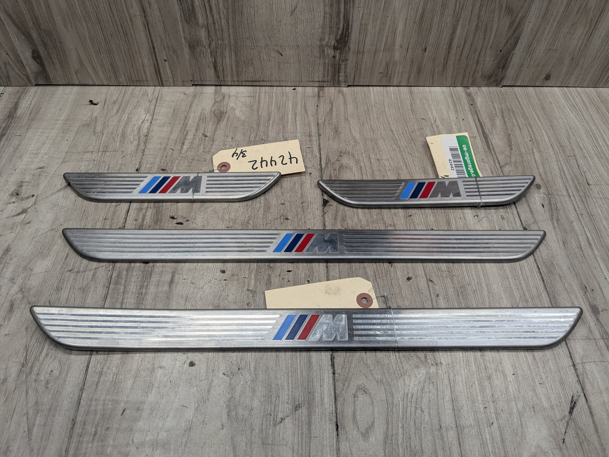06-14 OEM BMW E70 E71 X5 X6 X5M M Front Rear Door Sill Cover Trim Entrance SET