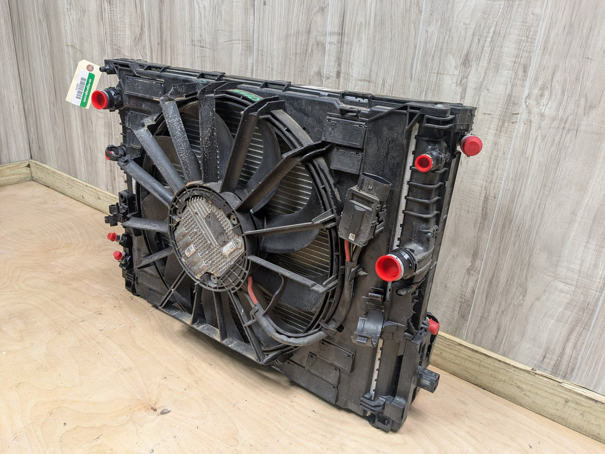 OEM BMW G12 750 G30 M550 Radiator Condenser Cooling Fan Shroud 1000W COMPLETE