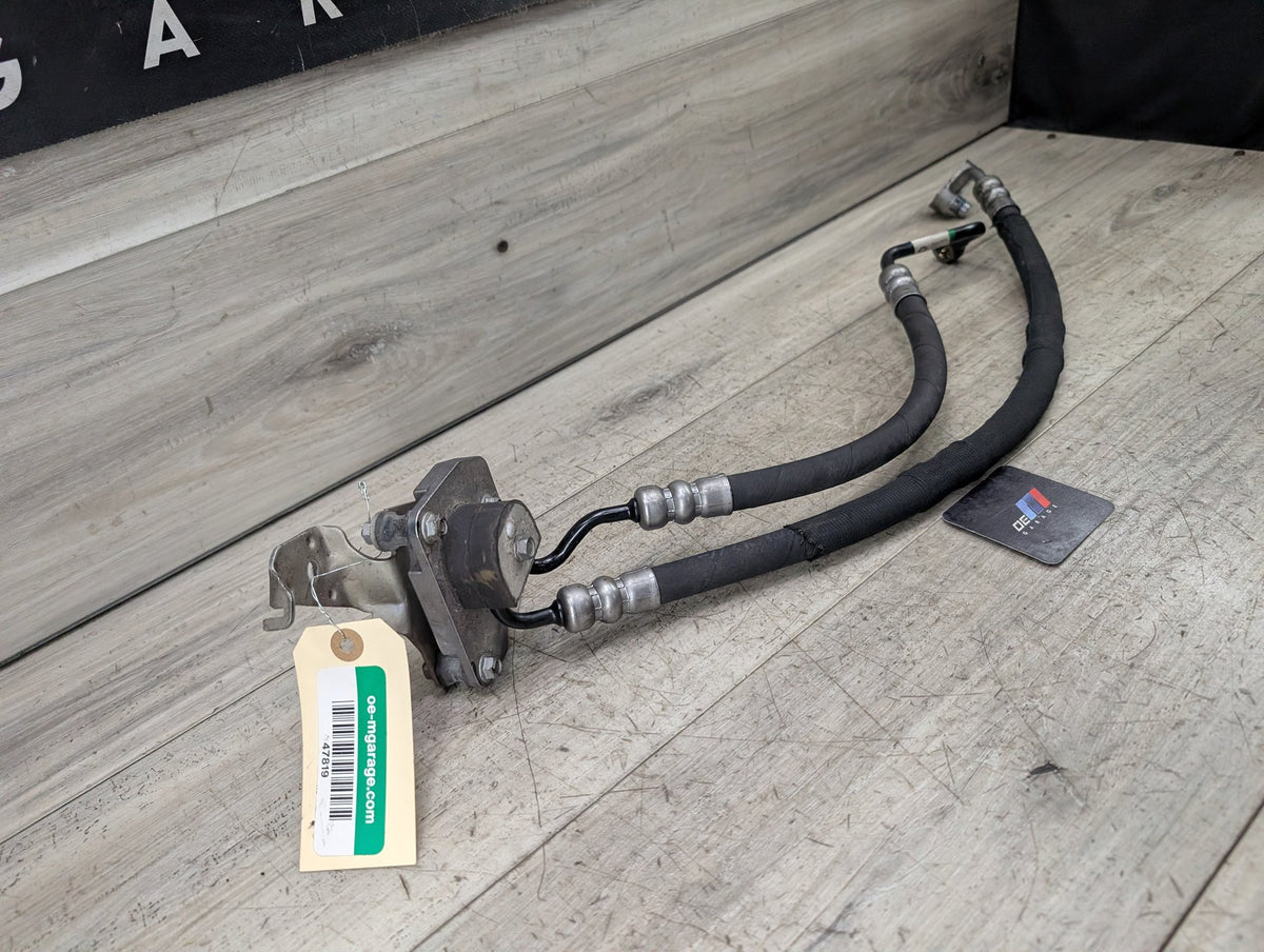 06-14 OEM BMW E70 E71 X5 X6 Power Steering Pressure Fluid Hose Pipe PAIR