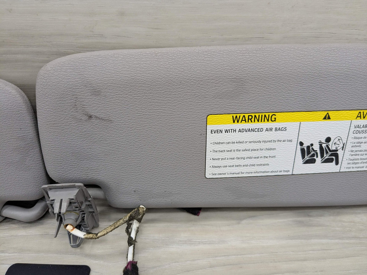 *14-18 OEM BMW F15 F85 X5 Left Right Interior Sun Visor Leather SET