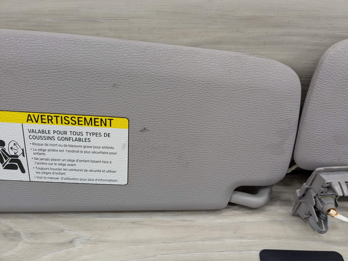 *14-18 OEM BMW F15 F85 X5 Left Right Interior Sun Visor Leather SET