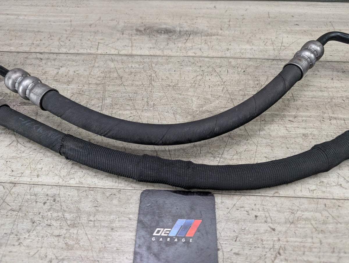 06-14 OEM BMW E70 E71 X5 X6 Power Steering Pressure Fluid Hose Pipe PAIR