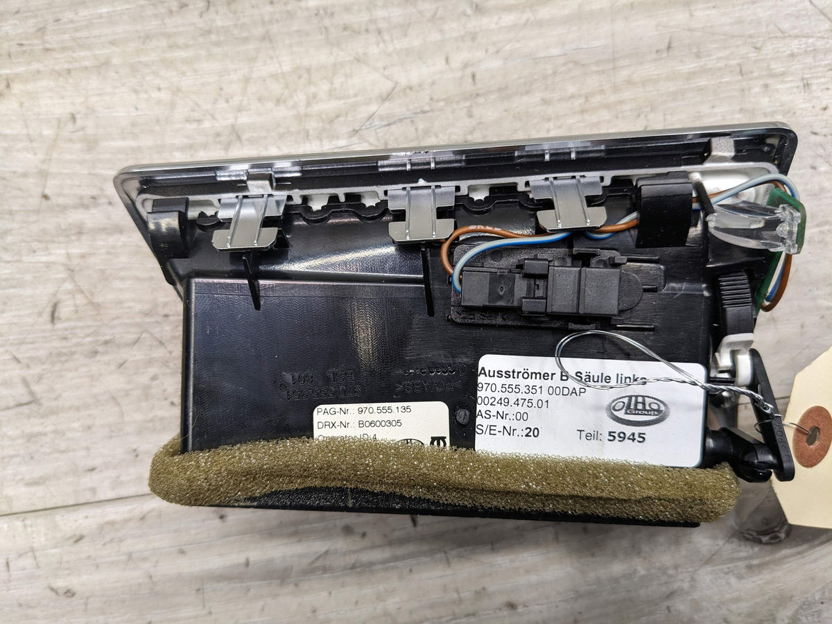 10-16 OEM Porsche Panamera Rear Left Driver Side Center B Pillar A/C Air Vent