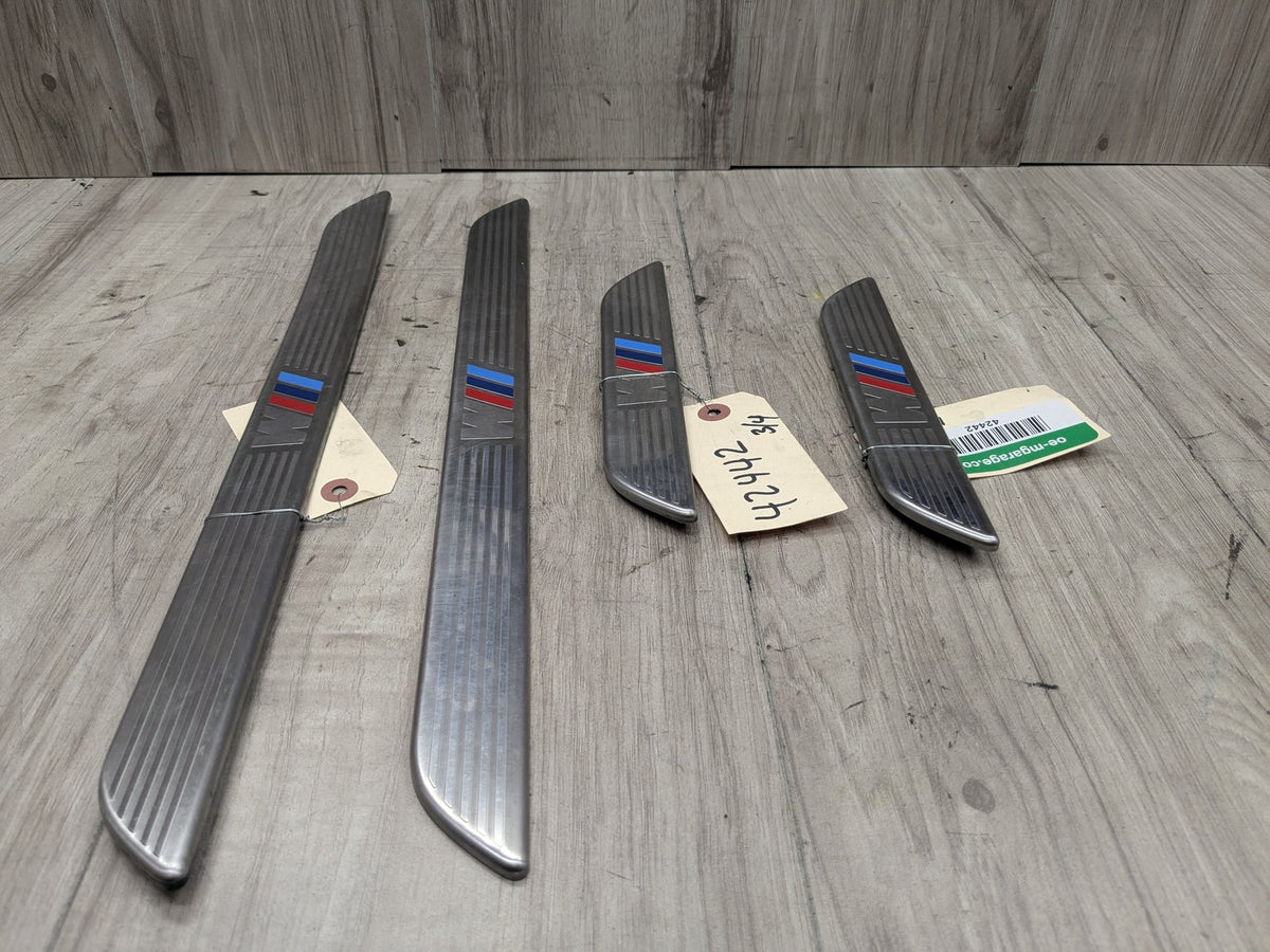 06-14 OEM BMW E70 E71 X5 X6 X5M M Front Rear Door Sill Cover Trim Entrance SET