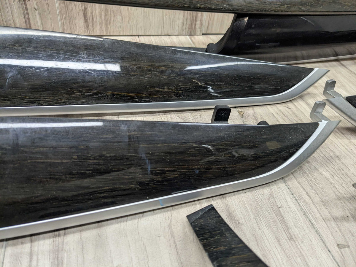 15-19 OEM BMW F16 F86 X6 X6M Dash Door Panel Wood Interior Trim Cover SET
