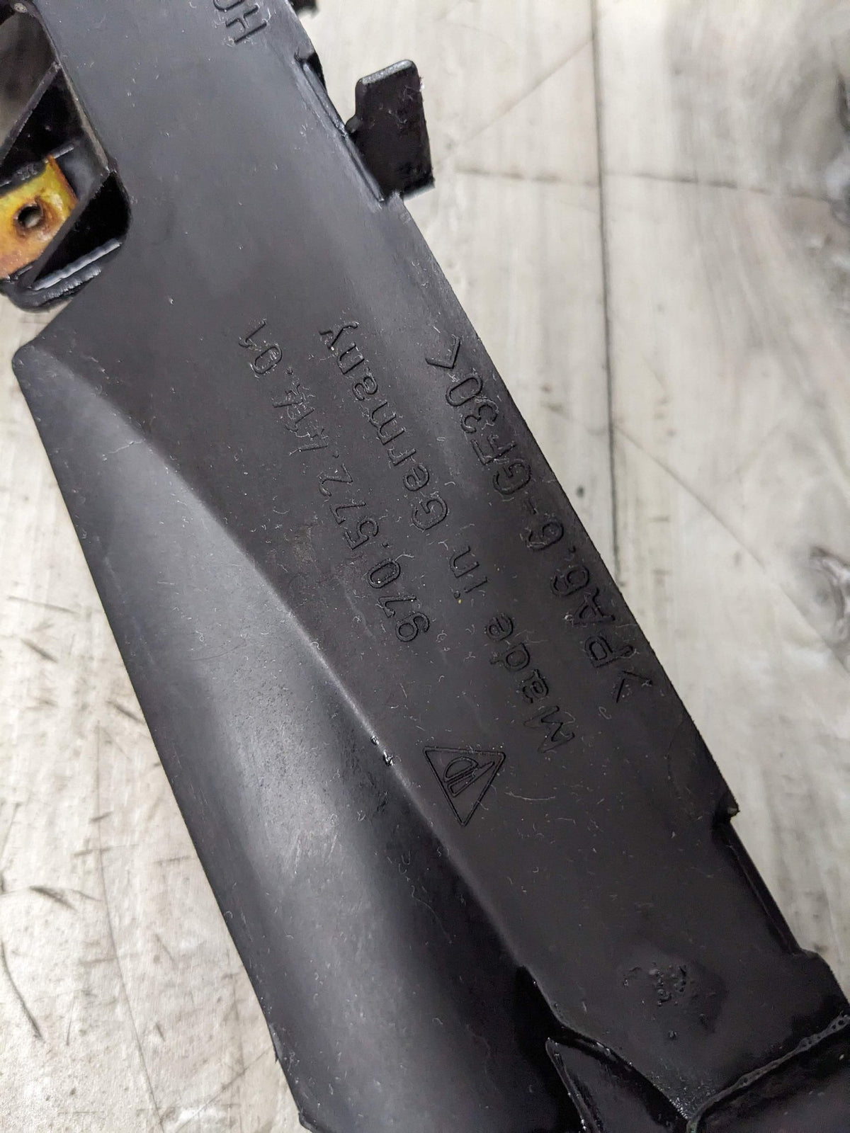 10-16 OEM Porsche Panamera Right Side Engine Bay Plenum Cover Trim Bracket