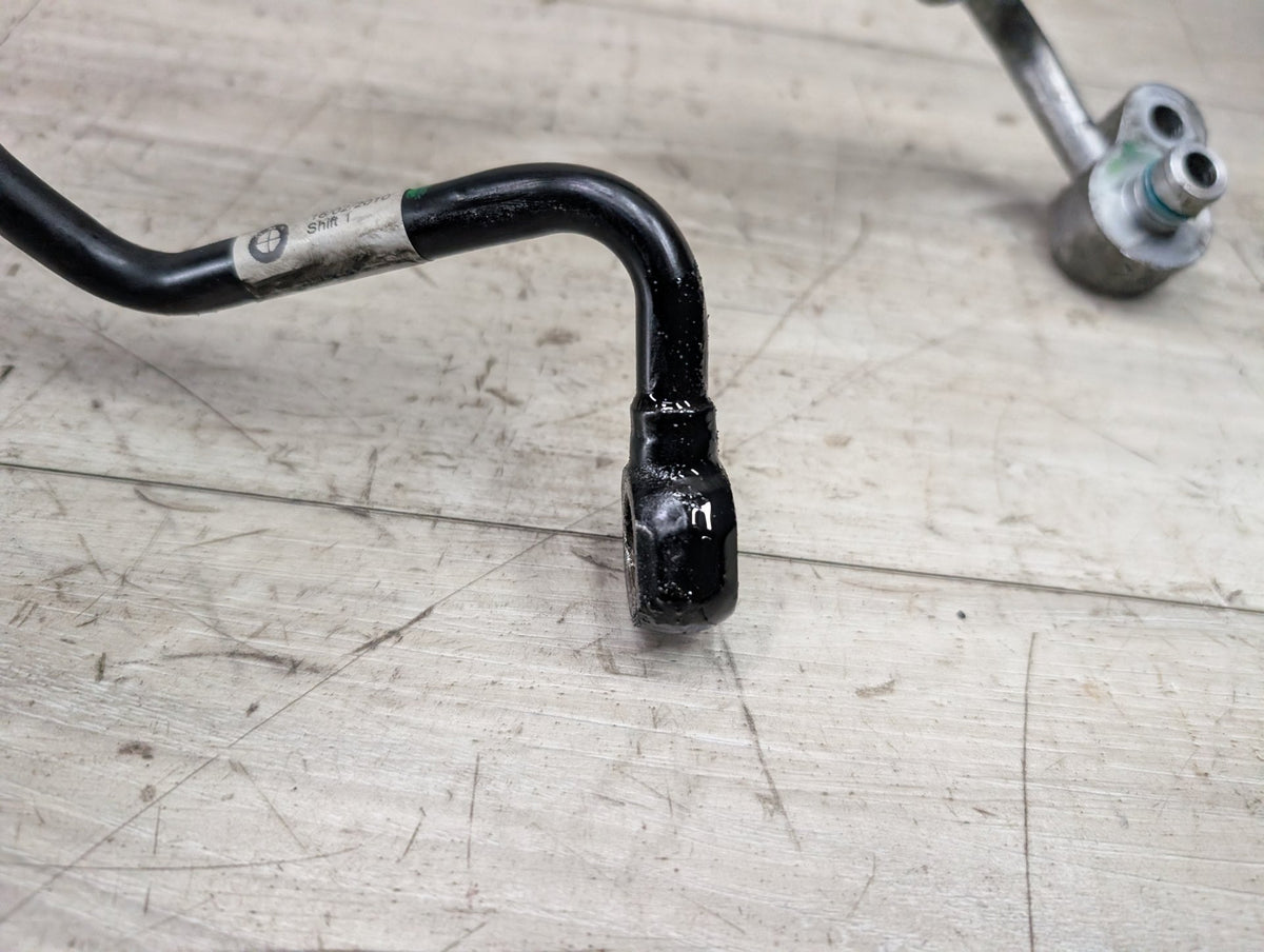 06-14 OEM BMW E70 E71 X5 X6 Power Steering Pressure Fluid Hose Pipe PAIR