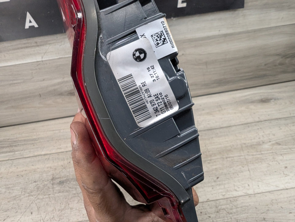 *16-19 OEM BMW G11 G12 740 750 M760 Rear Right Passenger Inner Trunk Tail Light