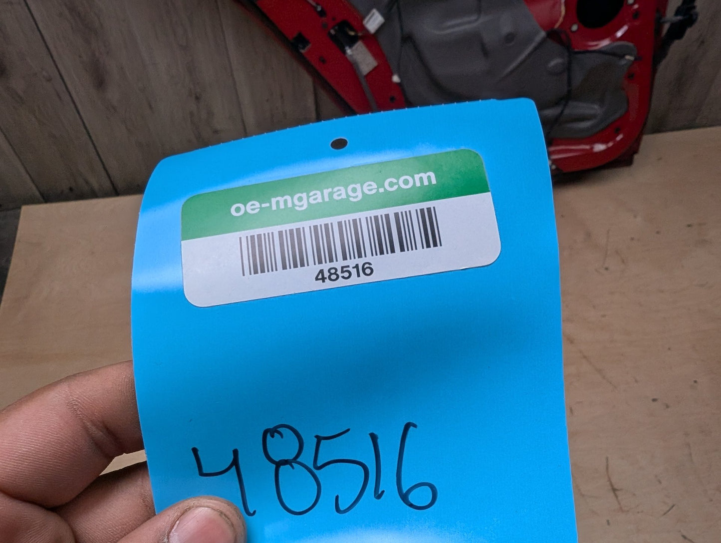 OEM BMW F30 F80 328 330 335 340 M3 Rear Left Driver Door Shell Panel Red A75 MELBOURNEROT METALLIC (A75)