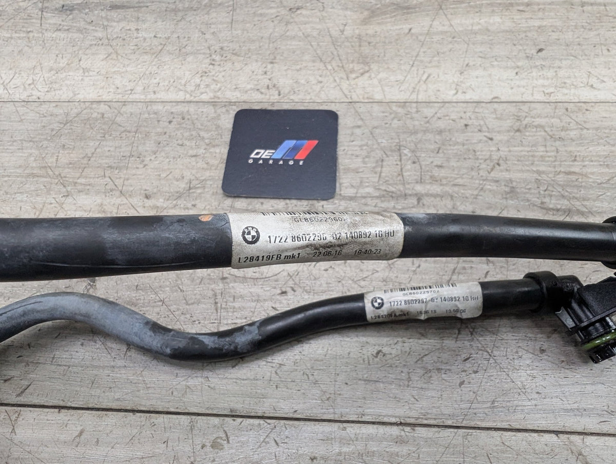 16-19 OEM BMW G01 X3 G30 540 G12 740 Transmission Oil Cooler Inlet Outlet Hoses