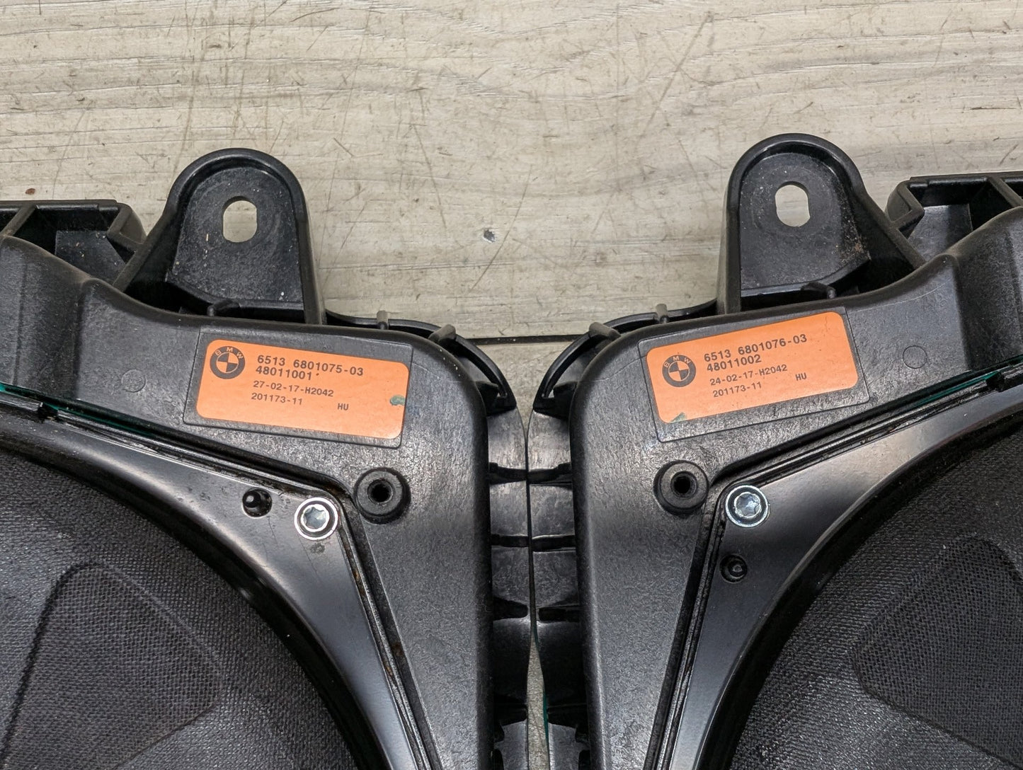 2017-2023 BMW 530i G30 Left Right Seat Speaker Subwoofer SET 6801075