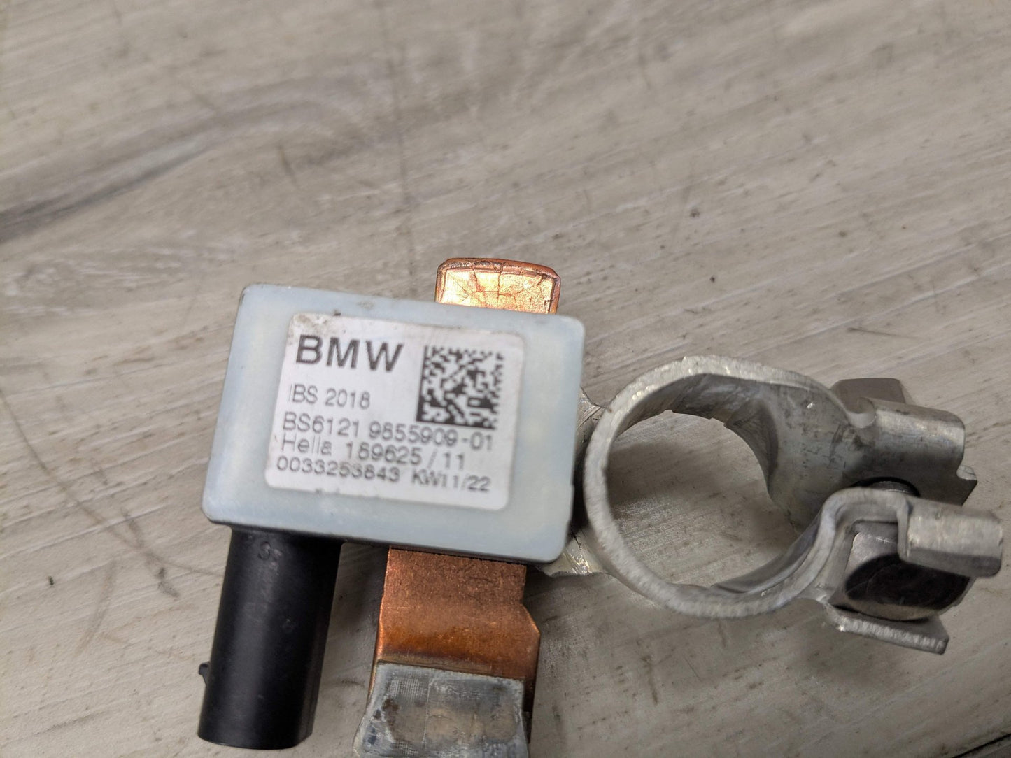 2022 BMW 430i G26 Battery Negative IBS Wire Cable 9855909 OEM BMW G05 G06 G07 G20 G22 G23 G26 G42 Negative Cable Terminal IBS Sensor Black