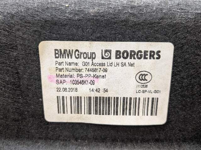18-24 OEM BMW G01 F97 X3 X3M Rear Left Driver Trunk Quarter Panel Cover Trim
