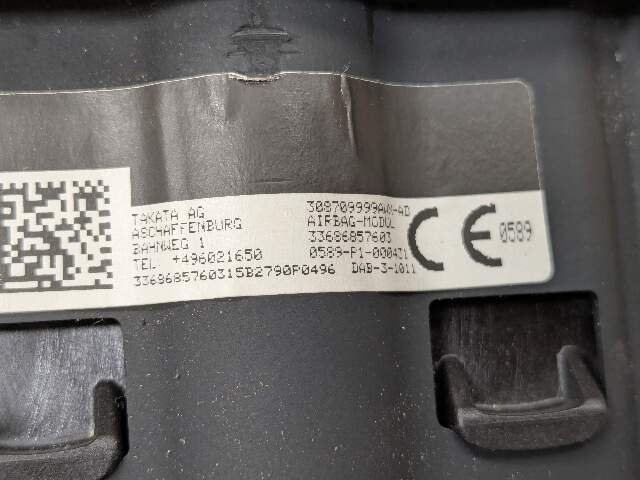 16-23 OEM BMW F39 F48 X1 X2 28i 28iX Front Driver Steering Wheel Airbag Air Bag