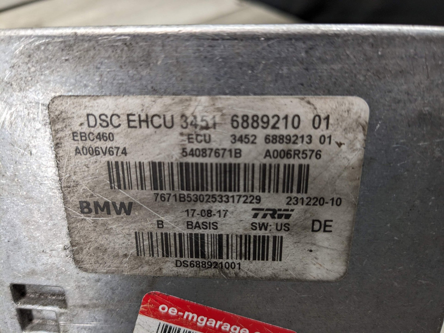 2018 BMW 540i G30 ABS Pump Module 6889210 16-20 OEM BMW G30 G32 G11 G12 750 DSC ABS Pump Computer Unit Anti Lock Brake