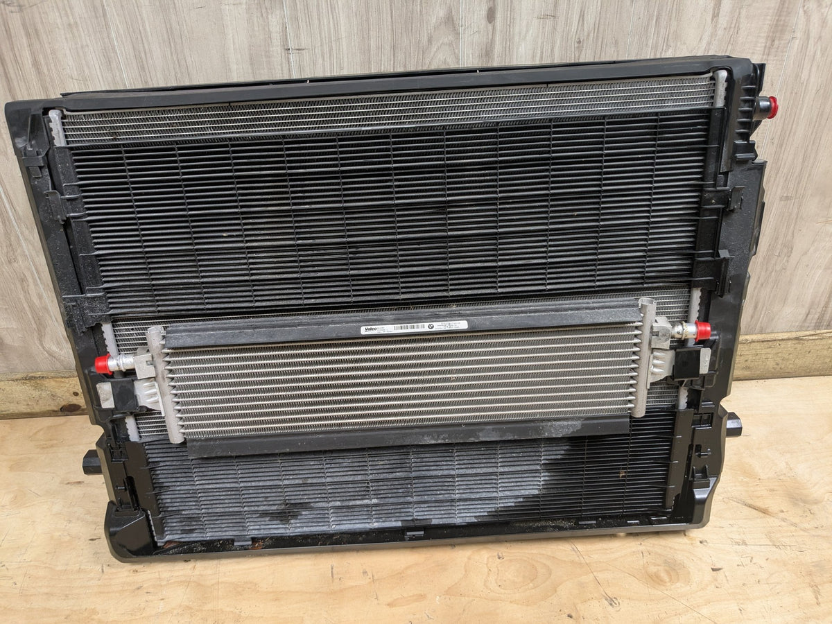 19-26 BMW M440 M340i G20 Radiator Cooling Condenser Fan 850w Shroud Assembly SET