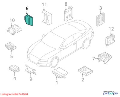 13-17 OEM AUDI A5 S5 Rear Differential Control Module