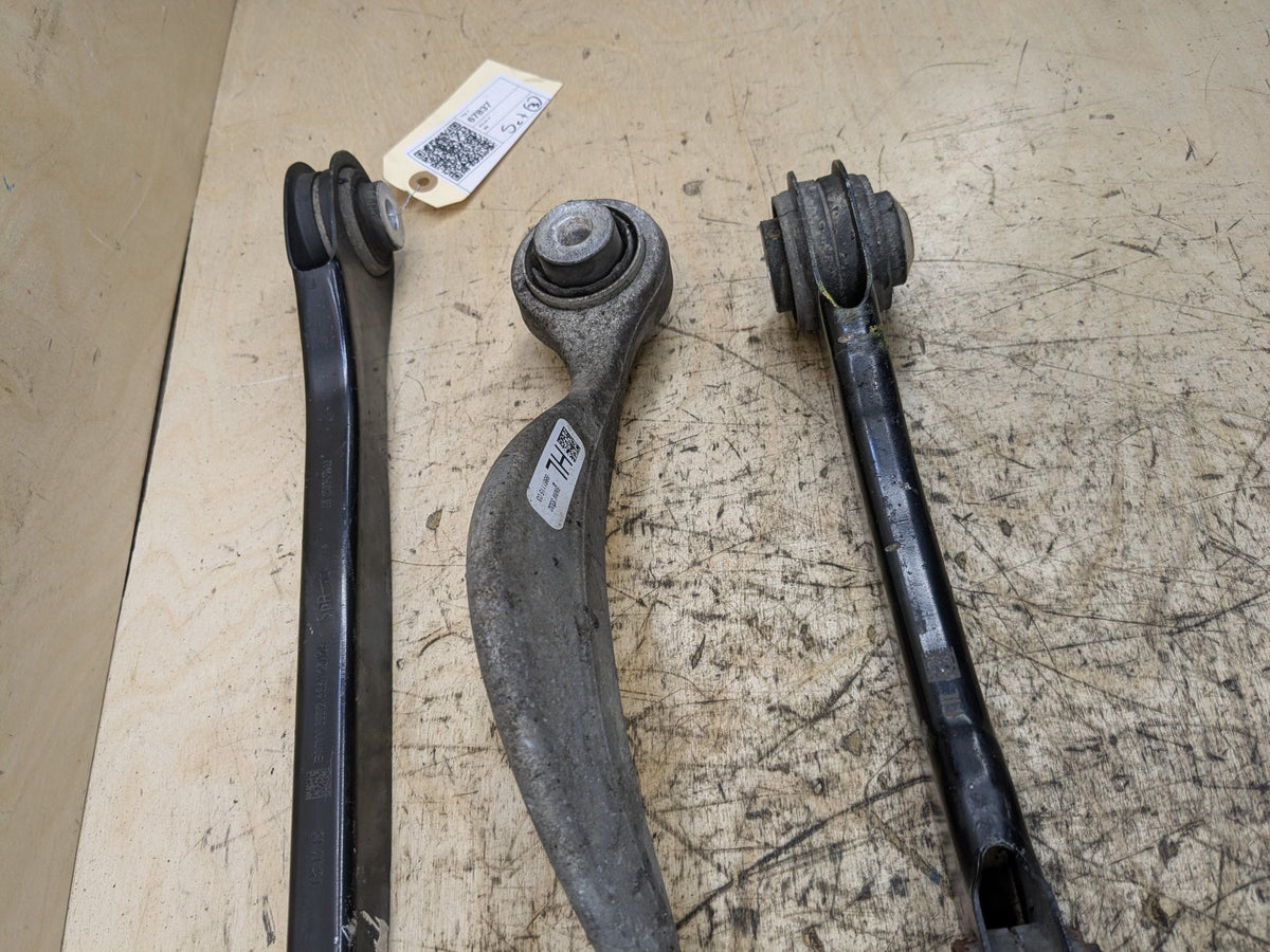16-23 OEM BMW G11 G12 G15 G16 G30 Rear Left Driver Upper Lower Control Arm SET