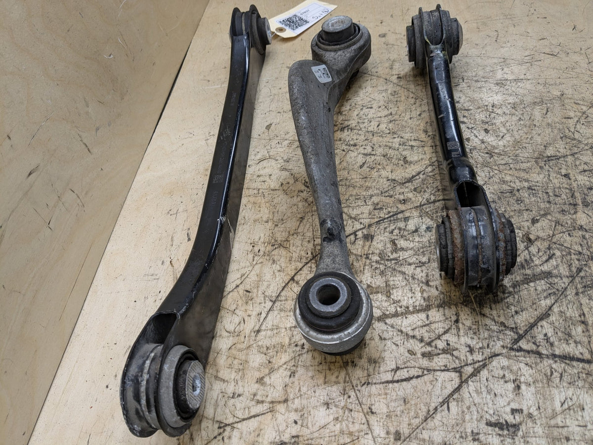 16-23 OEM BMW G11 G12 G15 G16 G30 Rear Left Driver Upper Lower Control Arm SET