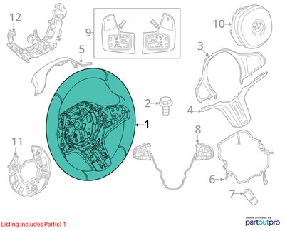 OEM BMW F44 G20 G22 G23 G26 G42 Leather Steering Wheel M SPORT Shifters HEATED