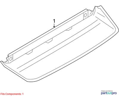 2010-2016 Audi S4 B8 Upper Liftgate Trunk Lid 3rd Brake Light 8K5945097 OEM
