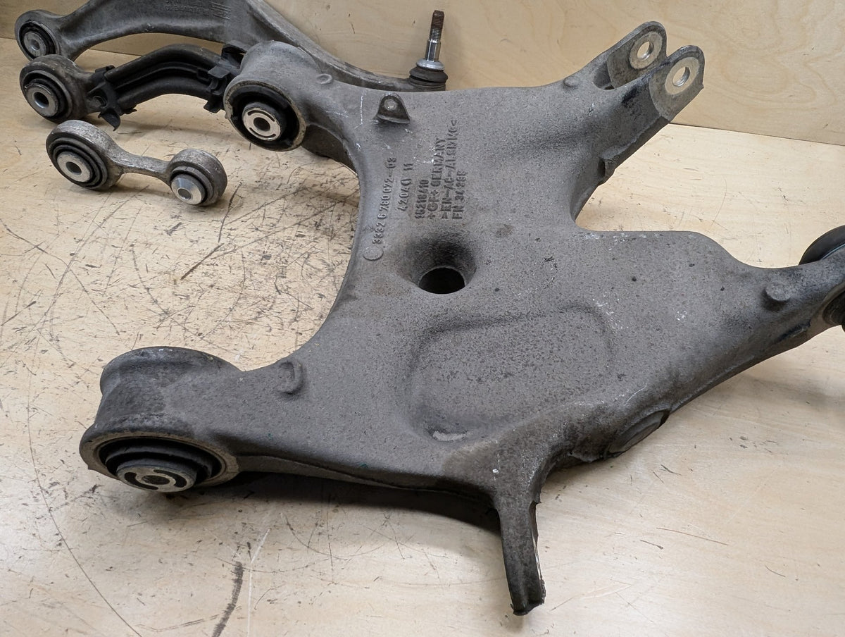 09-18 OEM BMW F02 F06 F10 F13 Rear Right Passenger Upper Lower Control Arm SET