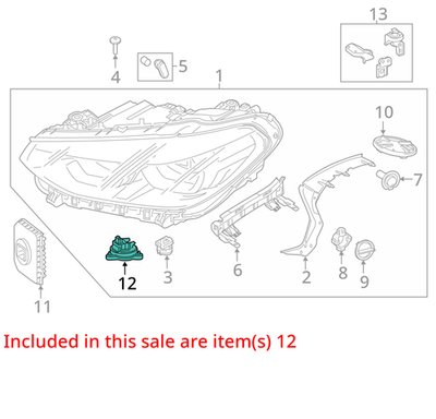 18-21 BMW X3 G01 Left Right Headlight Daytime Running Light Module SET 7472770