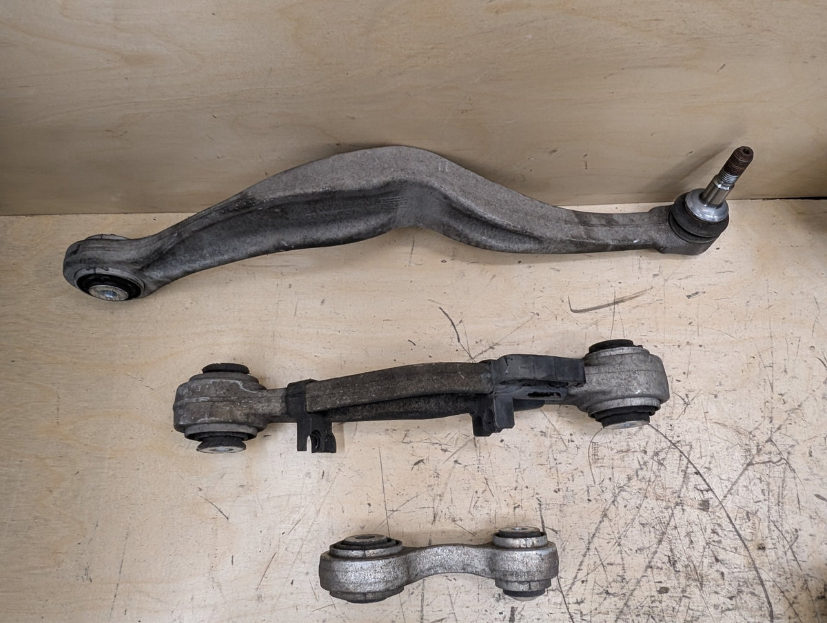 09-18 OEM BMW F02 F06 F10 F13 Rear Right Passenger Upper Lower Control Arm SET