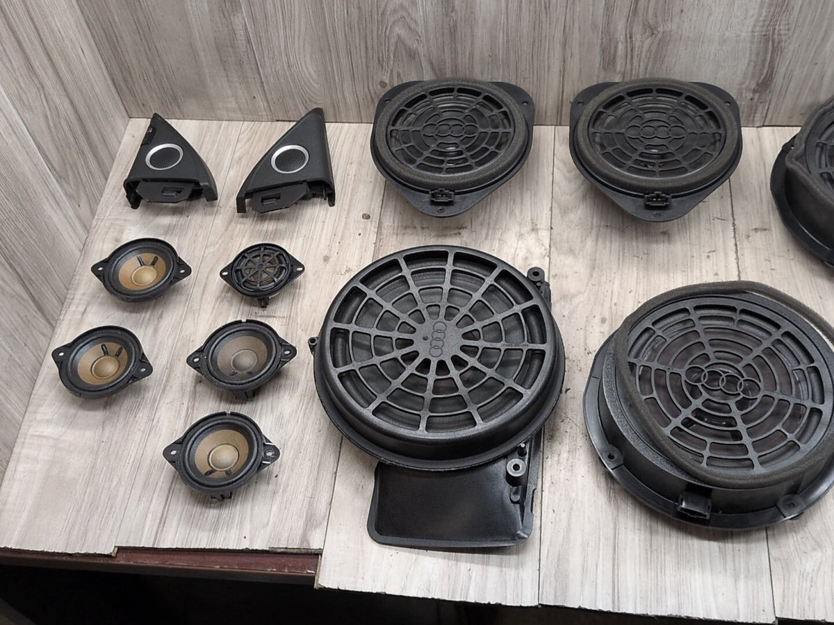 2013-2017 Audi S5 8T Speakers SET 8T0035405D 09-17 OEM AUDI A5 S5 BANG & OLUFSEN Front Rear Door SUB Tweeter Speakers SET OEM