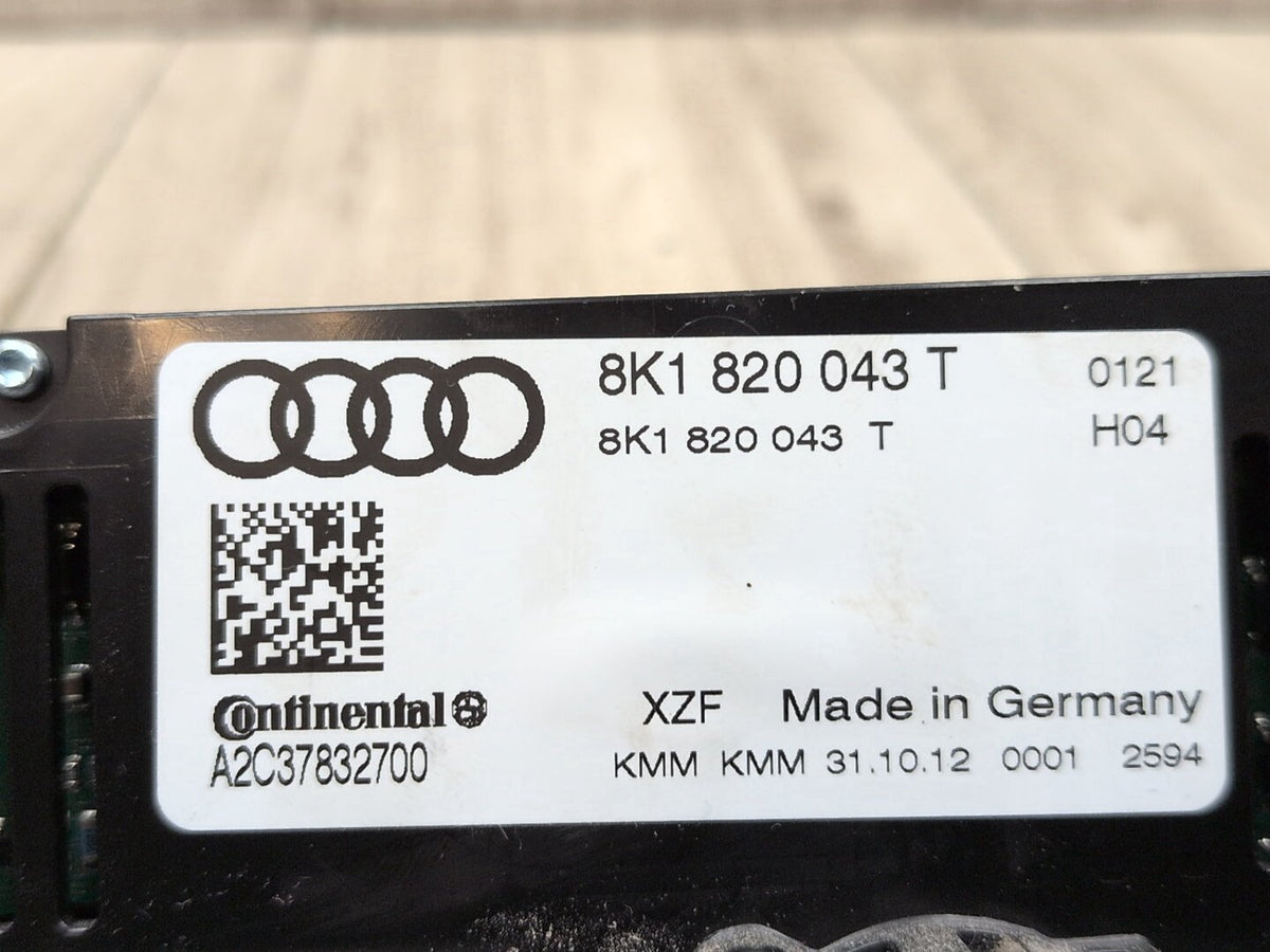 2008-2017 Audi S5 8T Front AC Heater Climate Control Switch 8K1820043T OEM