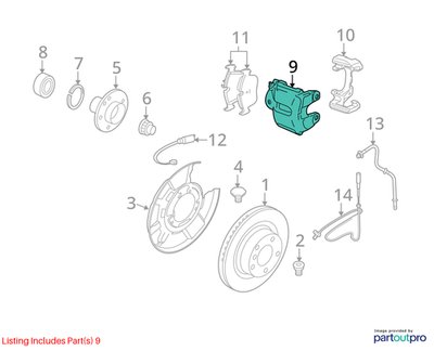 2004-2010 BMW M6 E64 Rear Left Right Brake Caliper SET 2283164