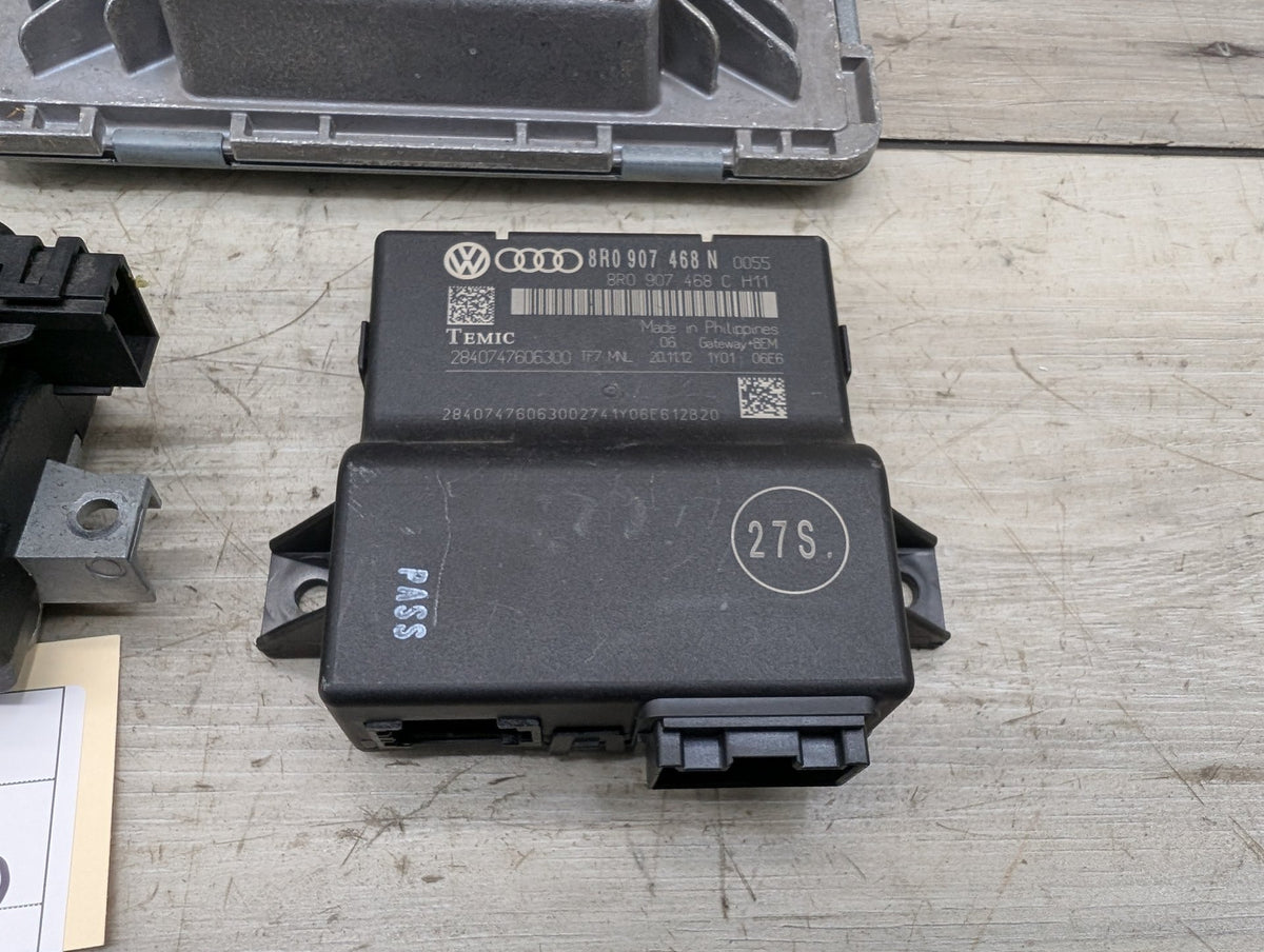 13-17 AUDI B8 S4 S5 Engine ECU DME Speedometer BCM Body Control Module KEY SET