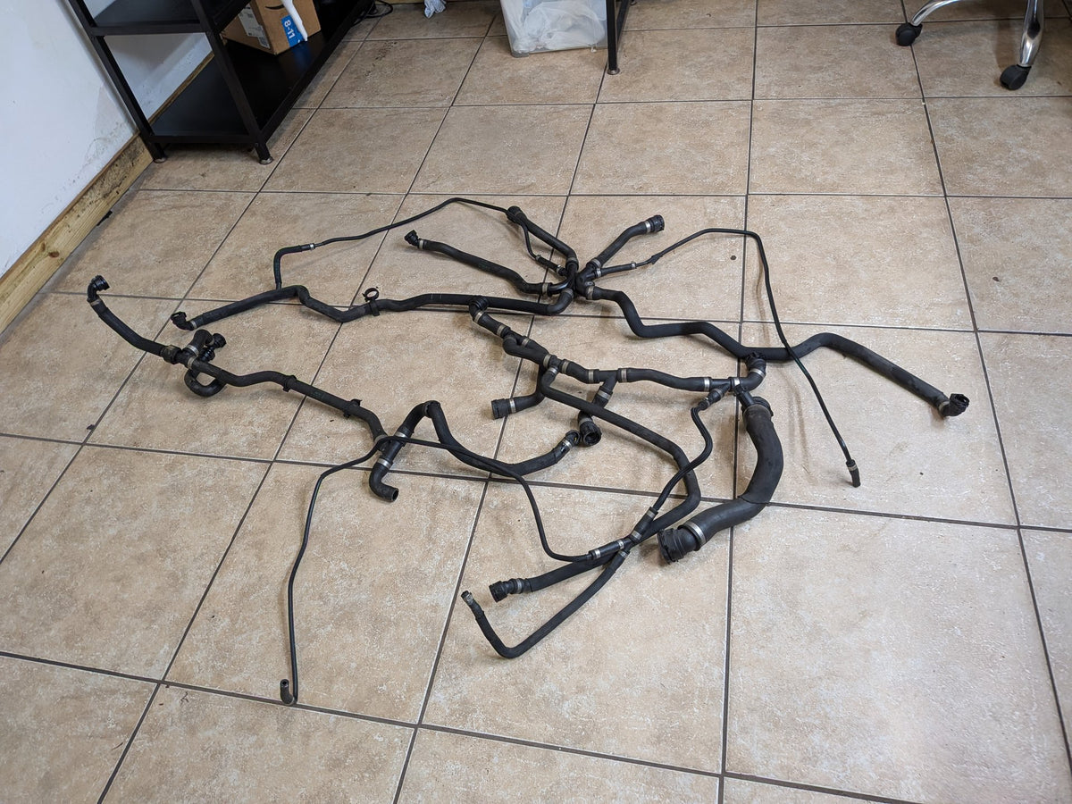 2012-2018 BMW F06 M6 Engine Radiator Cooling Coolant Pipe Hoses SET 7843264