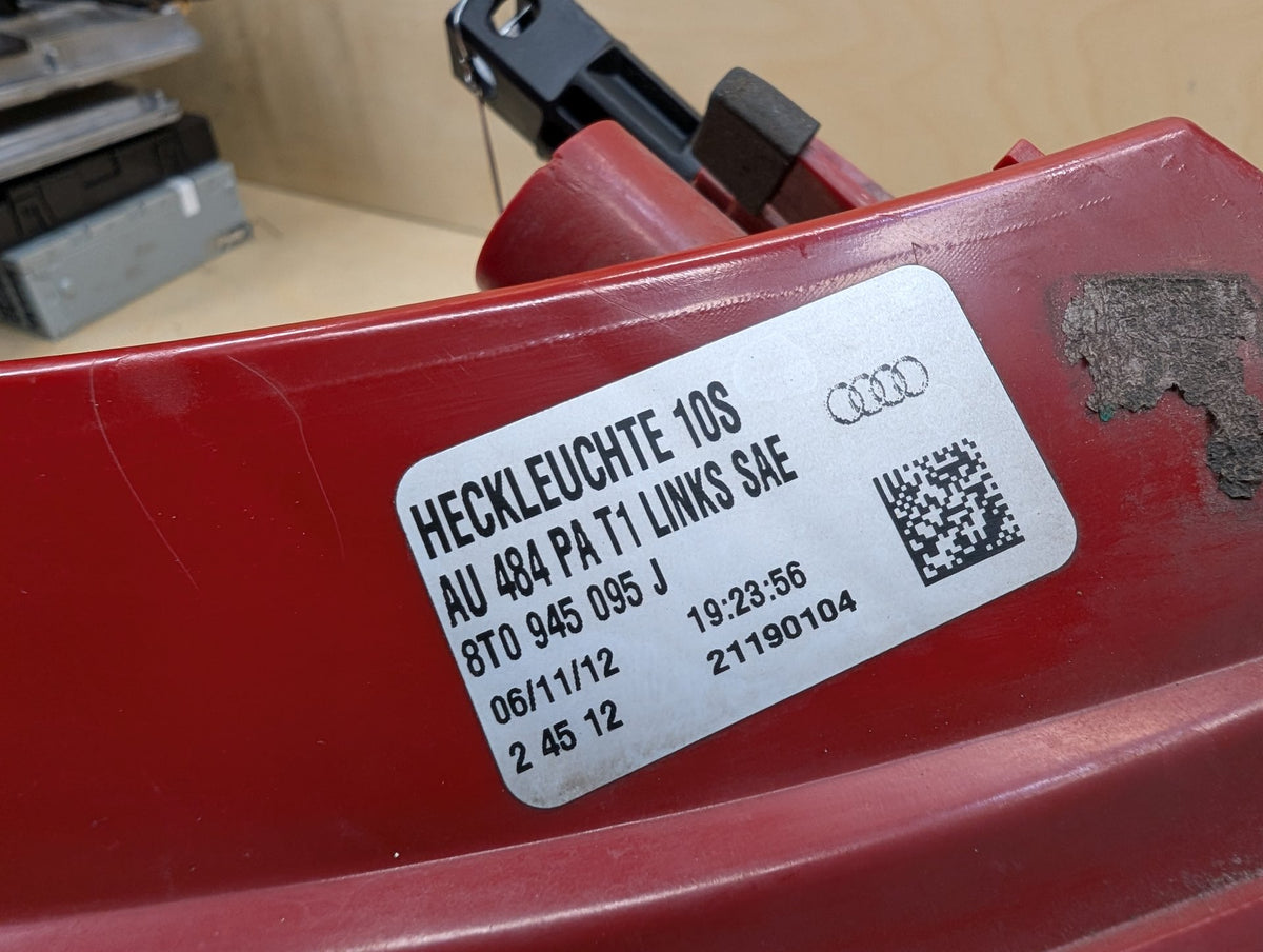 2011-2017 Audi RS5 8T Rear Left Driver Outer Tail Light 8T0945095J OEM