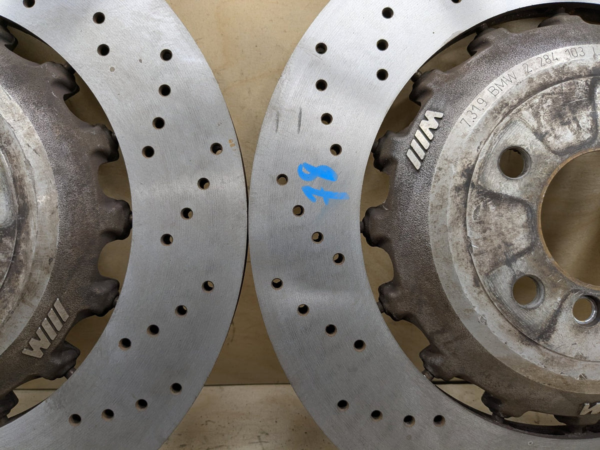 12-19 BMW F06 F10 F12 F13 M5 M6 Rear Ventilated Brake Rotor Pair SET