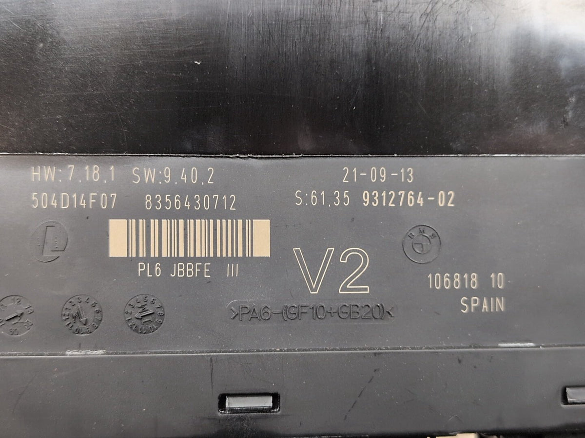 2011-2016 BMW 535i F10 BCM Body Control Module 9312764